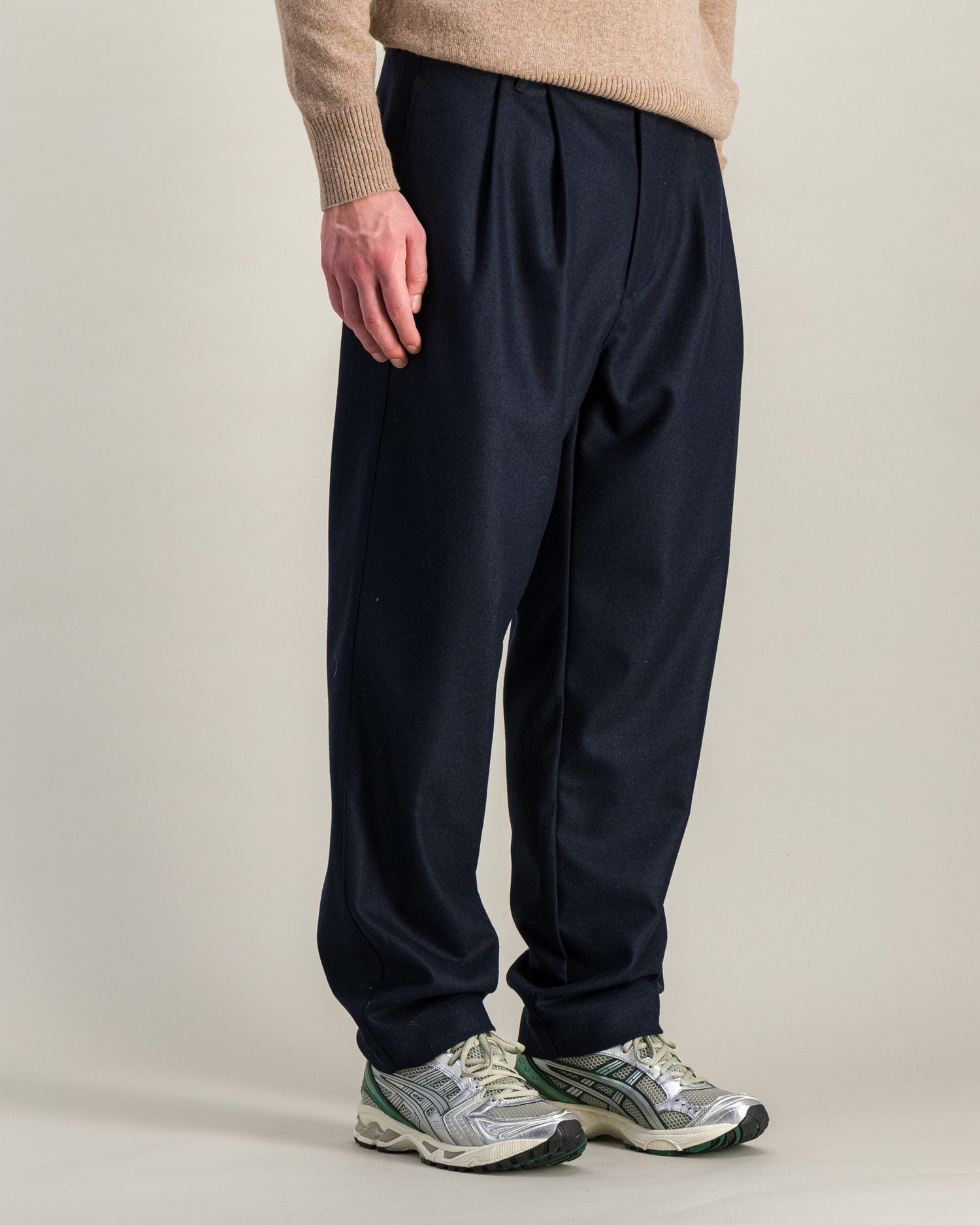flannel pants navy-2