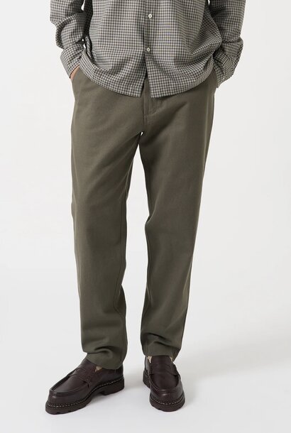 miltary chino brushed moleskin olive