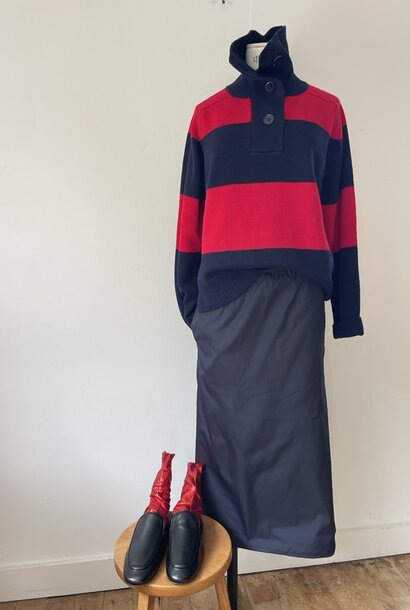 lili silk taffeta  navy