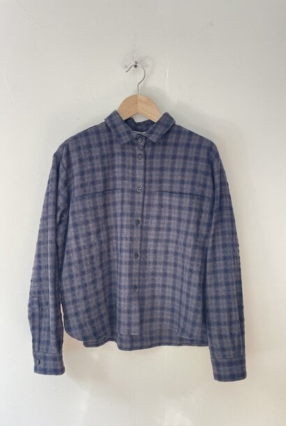 shirt 9279 petrol checked