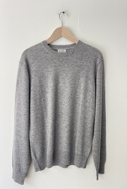 cashmere crew knit silver