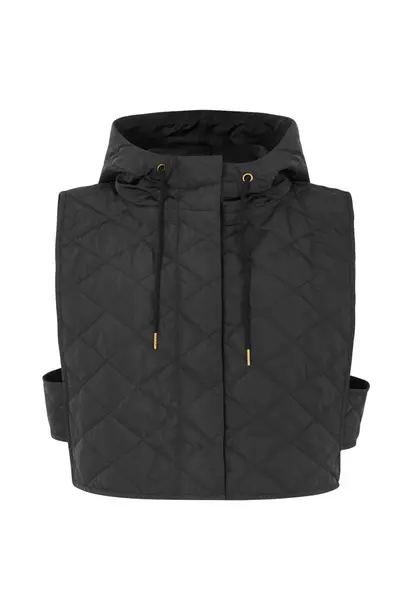 nyx quilt vest black