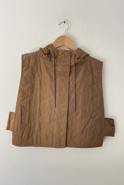 nyx quilt vest chestnut