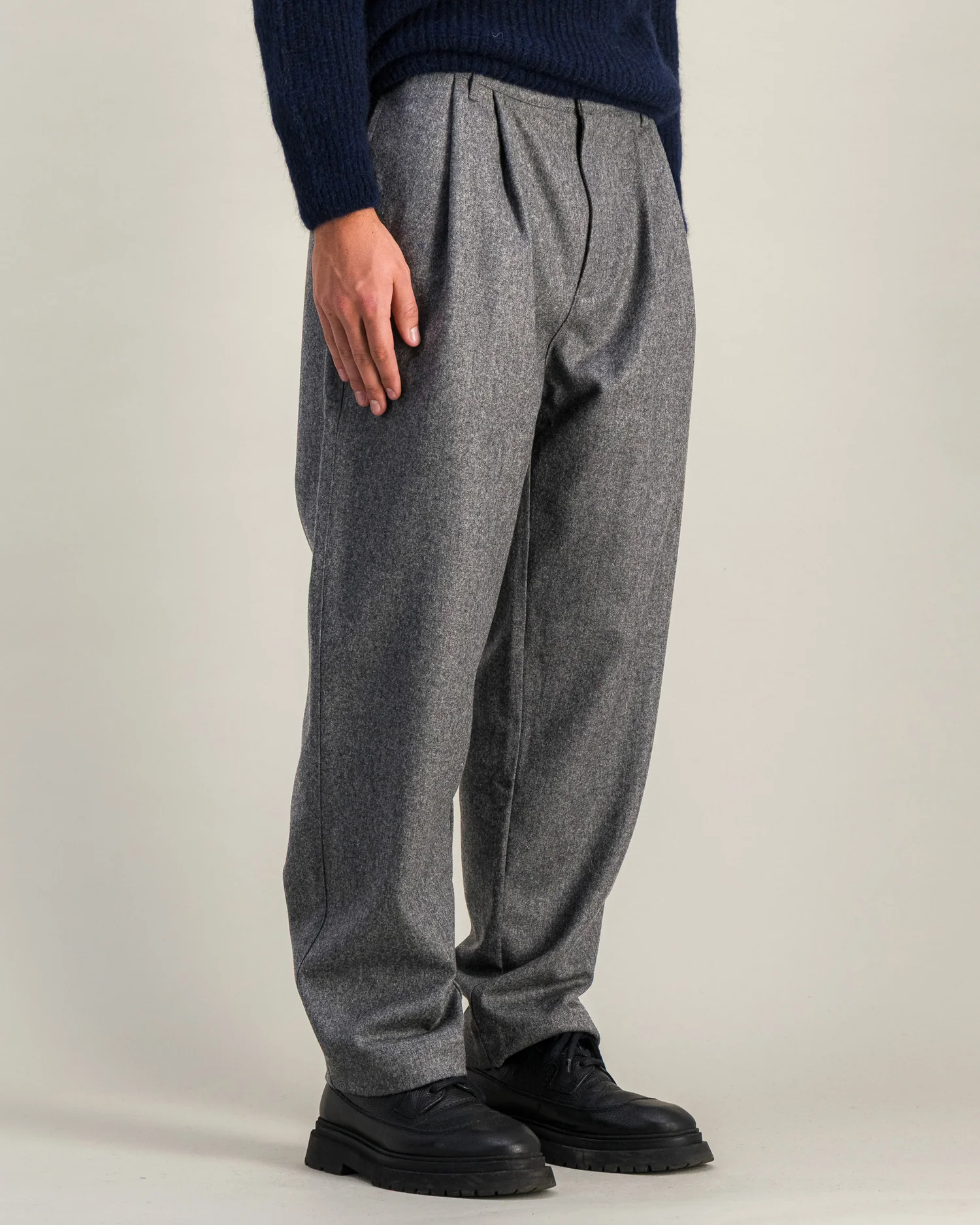 flannel pants grey-5