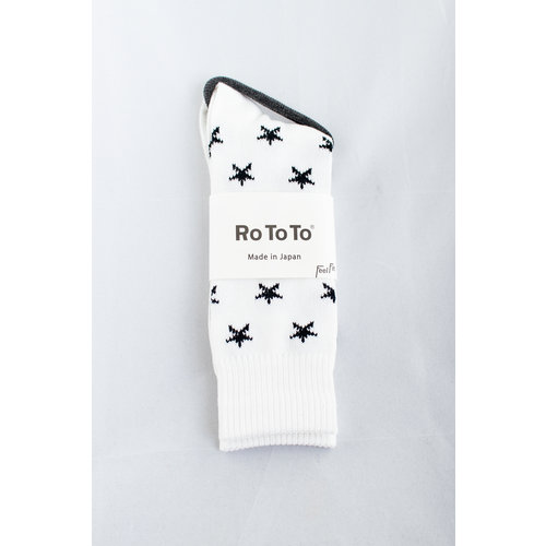 RoToTo RoToTo Sock / Star Socks / White RoToTo RoToTo Sock / Star Socks / White