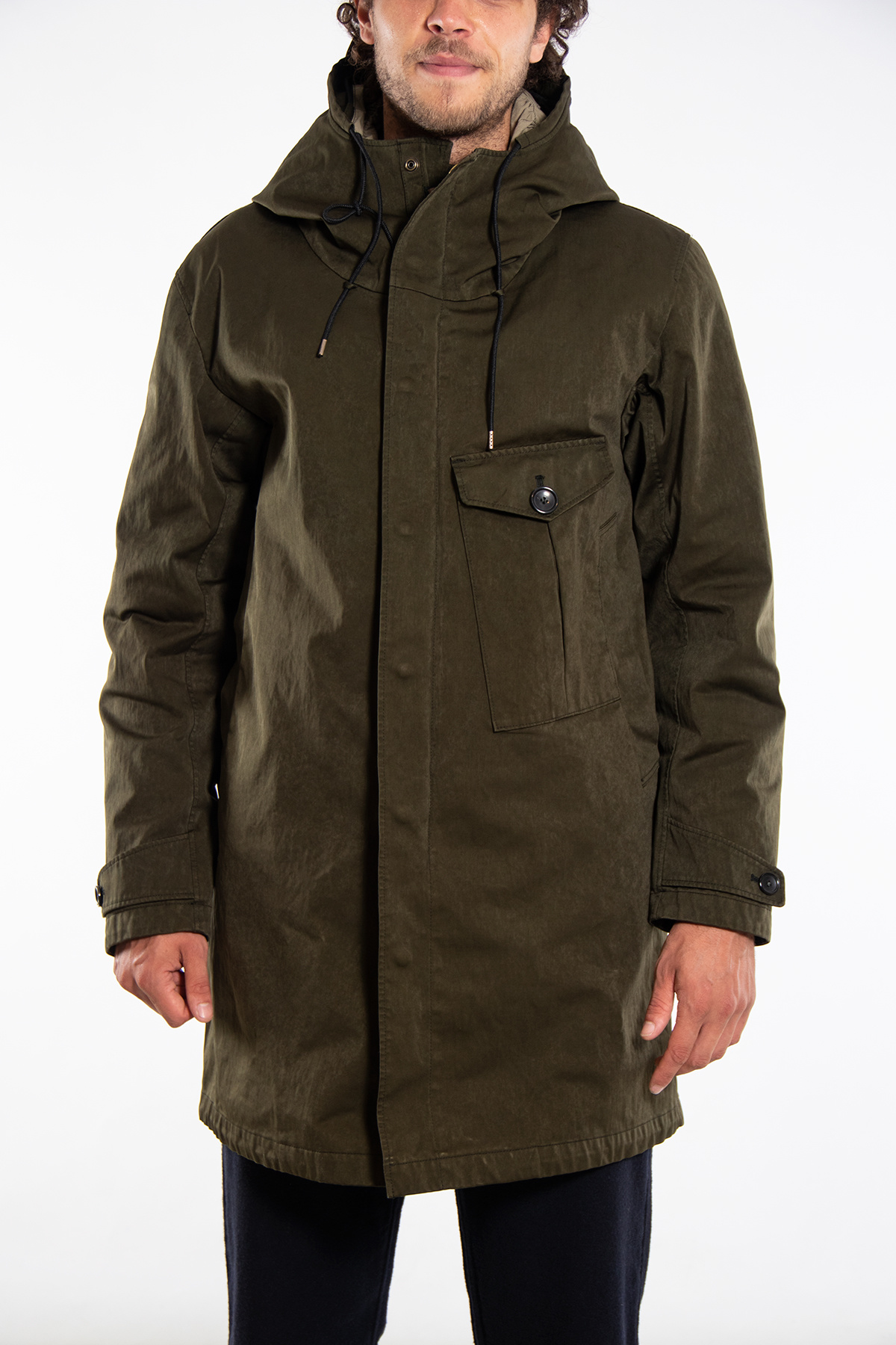 Ten C Jas Cyclone Parka Groen c r i s