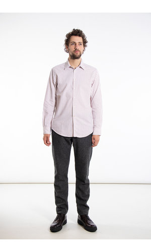 7d 7d Shirt / Pencil Stripe / Burgundy