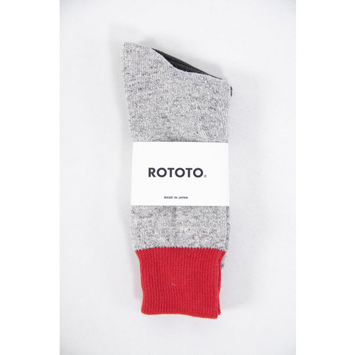 RoToTo RoToTo Sok / Double Face / Grijs Rood RoToTo RoToTo Sok / Double Face / Grijs Rood