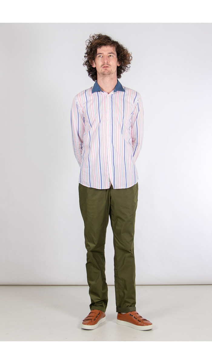 Alessandro Gherardeschi Overhemd / Funny Stripe / Roze