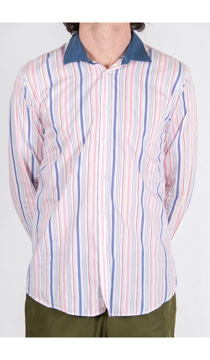 Alessandro Gherardeschi Overhemd / Funny Stripe / Roze