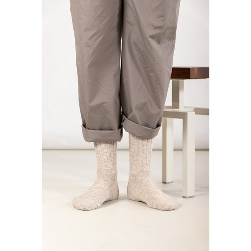 RoToTo RoToTo Sock / Gauge Slub / Light Grey RoToTo RoToTo Sock / Gauge Slub / Light Grey