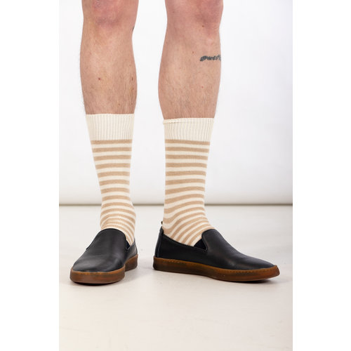 Universal Works Universal Works Sok / Stripe Sock / Ecru Universal Works Universal Works Sok / Stripe Sock / Ecru