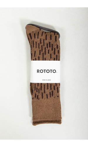 RoToTo RoToTo Sock / Raindrops /  Brown