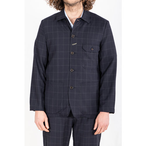 Universal Works Universal Works Jack / N. Bakers Jacket / Navy Ruit Universal Works Universal Works Jack / N. Bakers Jacket / Navy Ruit
