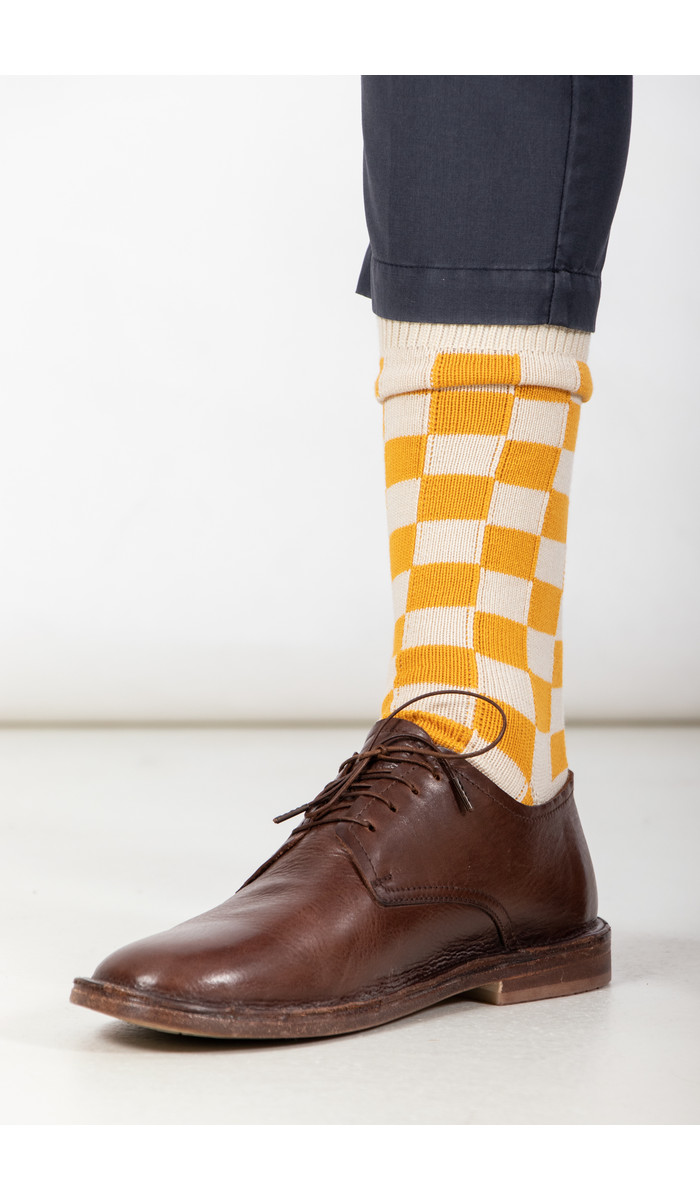 RoToTo RoToTo Sock / Checkerboard / Yellow