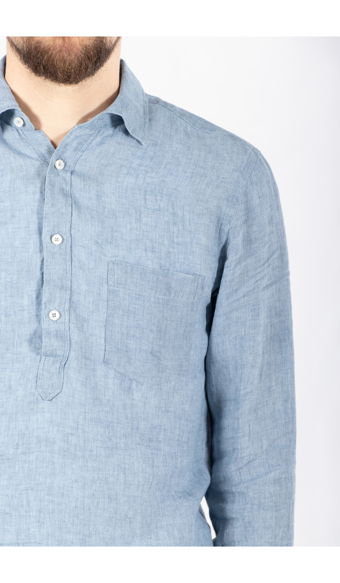 Xacus Overhemd / 418ML / Grijsblauw