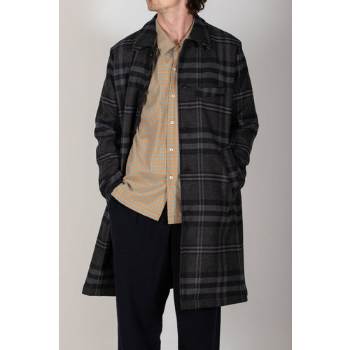 Universal Works Universal Works Coat / Swing Overcoat / Grey Universal Works Universal Works Coat / Swing Overcoat / Grey