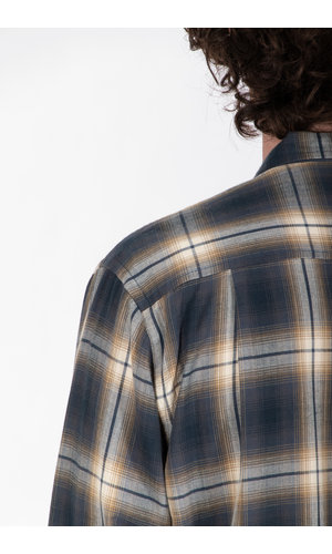 Universal Works Universal Works Shirt / L.S. Utility Shirt / Navy Check