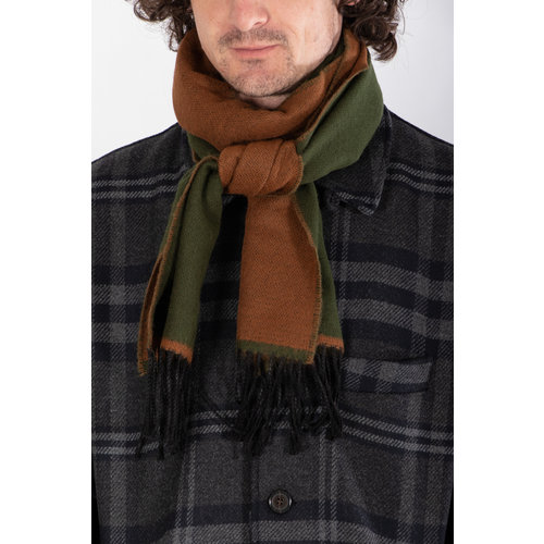 Universal Works Universal Works Scarf / Double Sided / Green Brown