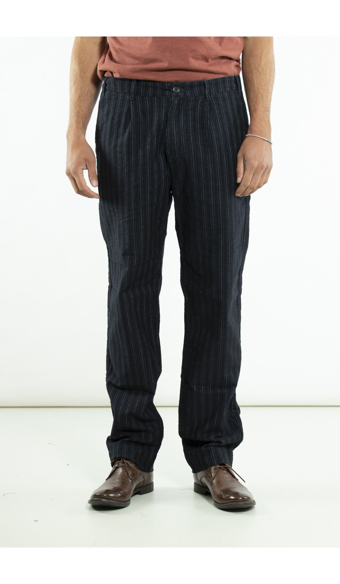 Hannes Roether Hannes Roether Trousers / Cheps / Navy Stripe