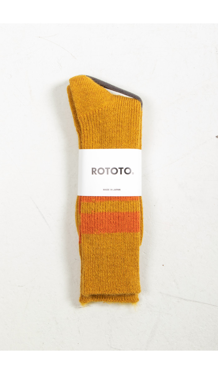RoToTo RoToTo Sock /Brushed Mohair / Dark Yellow
