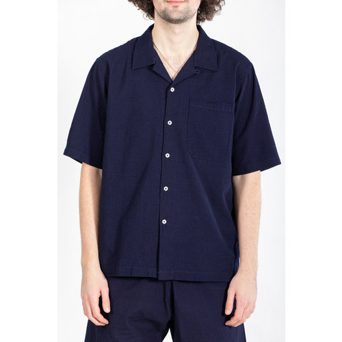 Universal Works Universal Works Overhemd / Camp Shirt / Navy Universal Works Universal Works Overhemd / Camp Shirt / Navy