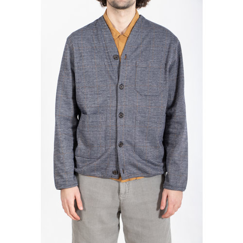 Universal Works Universal Works Vest / Cardigan / Blauw Universal Works Universal Works Vest / Cardigan / Blauw