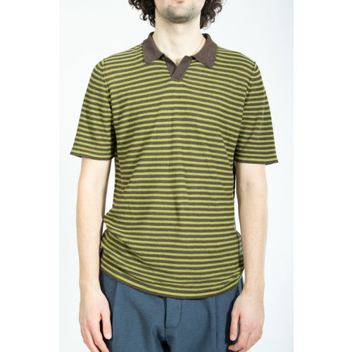 Roberto Collina Roberto Collina Polo / RN21024 / Brown Green Roberto Collina Roberto Collina Polo / RN21024 / Brown Green