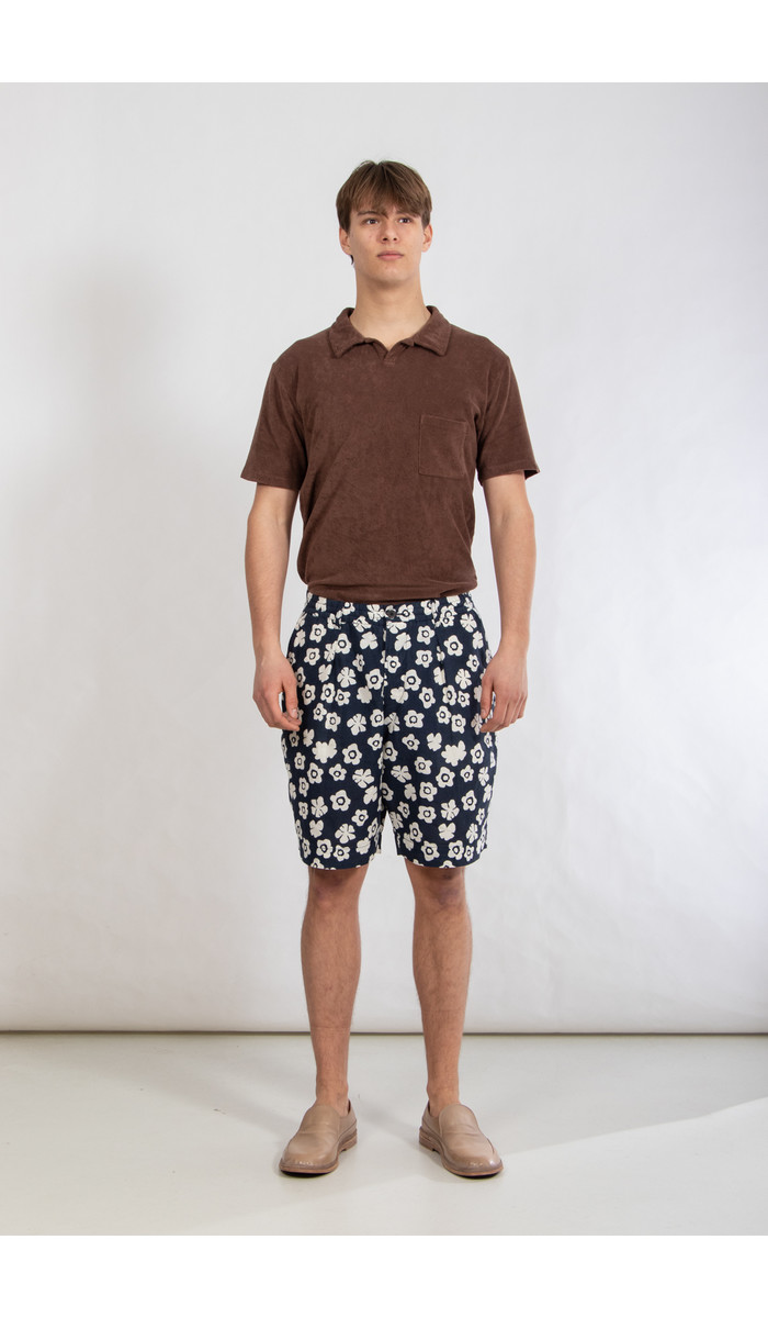 Universal Works Universal Works Shorts / Pleated Track Short / Dark Indigo