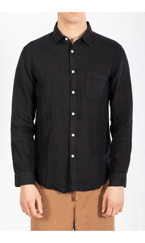 Portuguese Flannel Portuguese Flannel Overhemd / Linen / Zwart