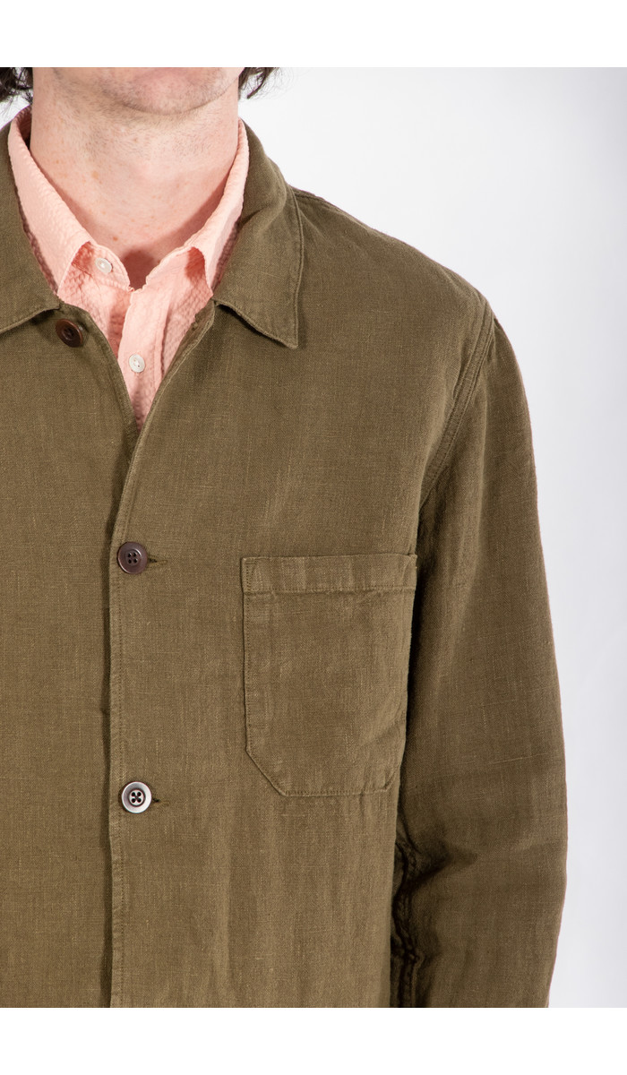 Portuguese Flannel Portuguese Flannel Jacket / Labura Linen / Olive