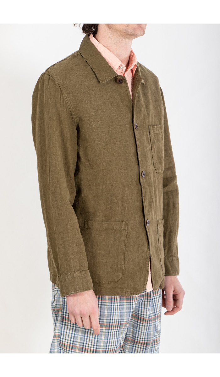 Portuguese Flannel Portuguese Flannel Jacket / Labura Linen / Olive