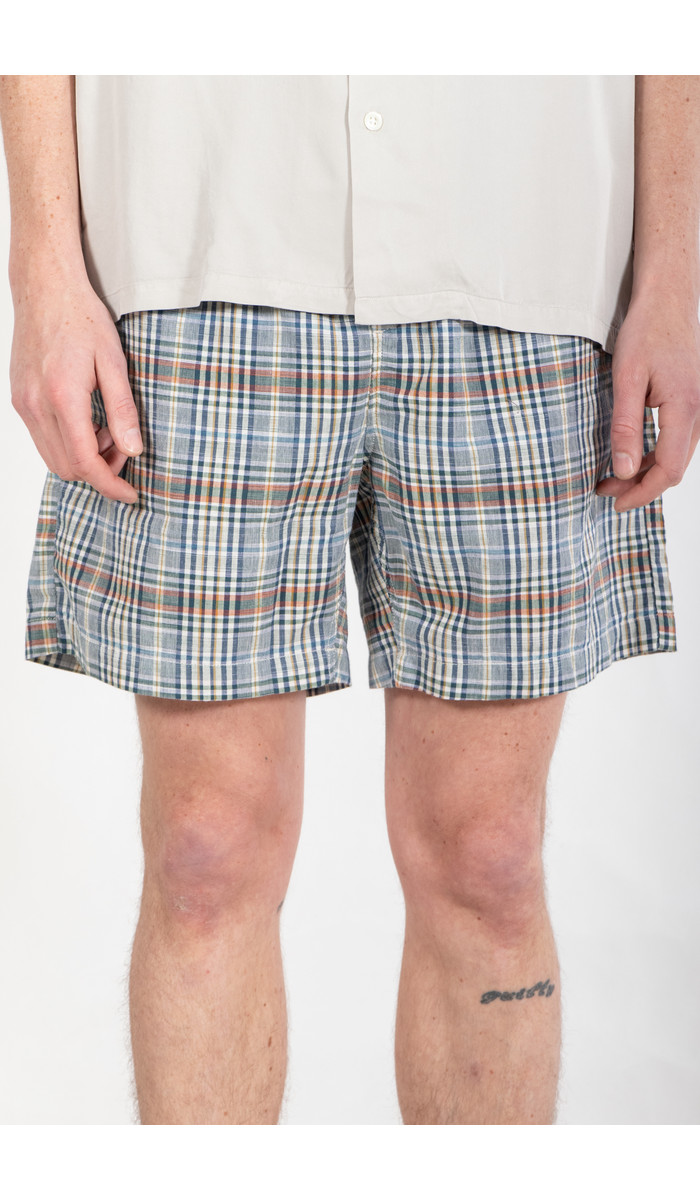 Portuguese Flannel Portuguese Flannel Short / Summer Plaid / Blue