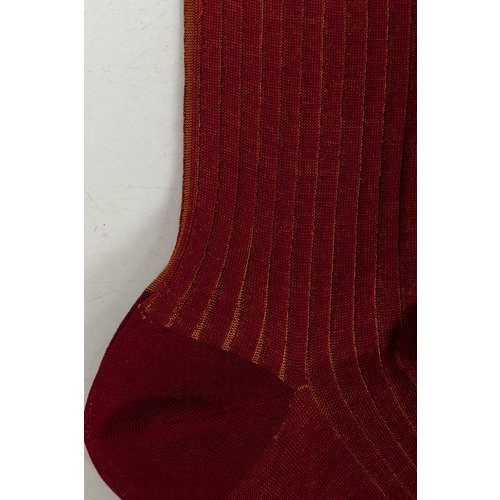 Alto Milano Sock / Inside Out Pointer / Red Orange