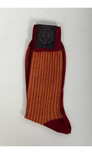 Alto Milano Sock / Inside Out Pointer / Red Orange