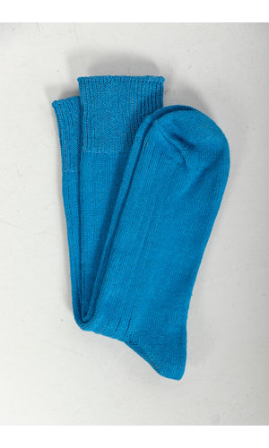 RoToTo RoToTo Sok / Linen & Cotton Ribbed / Hemelsblauw