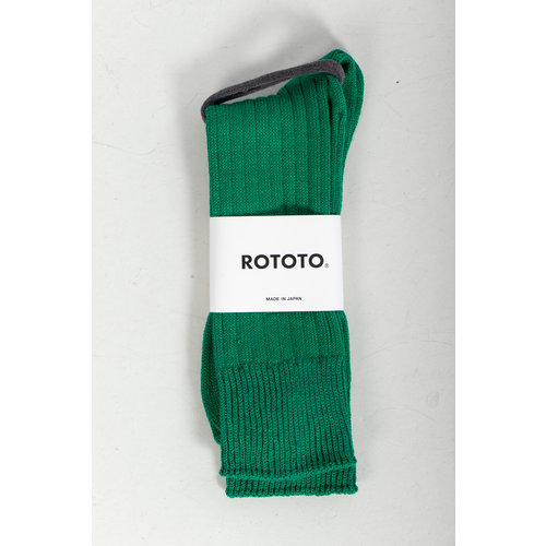 RoToTo RoToTo Sok / Linen & Cotton Ribbed / Groen RoToTo RoToTo Sok / Linen & Cotton Ribbed / Groen