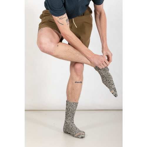 RoToTo RoToTo Sok / Recycle Cotton Ribbed / Zwart-Wit RoToTo RoToTo Sok / Recycle Cotton Ribbed / Zwart-Wit