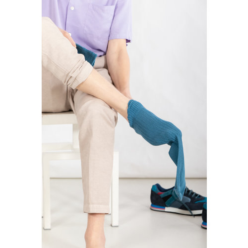 RoToTo RoToTo Sok / Cotton Waffle / Lichtblauw RoToTo RoToTo Sok / Cotton Waffle / Lichtblauw