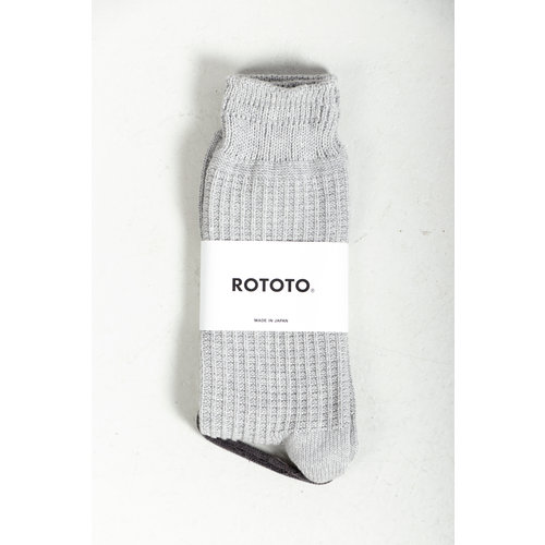 RoToTo RoToTo Sock / Cotton Waffle / Soft Grey