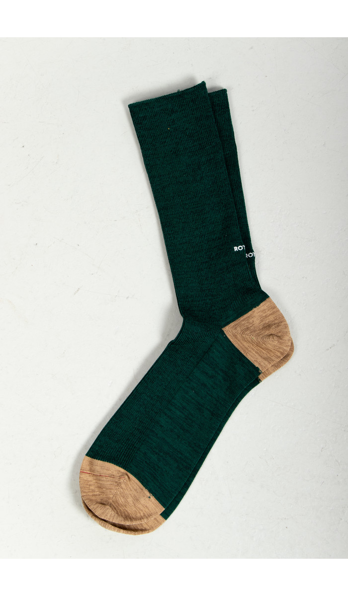 RoToTo RoToTo Sock / Organic Cotton / Green-Beige