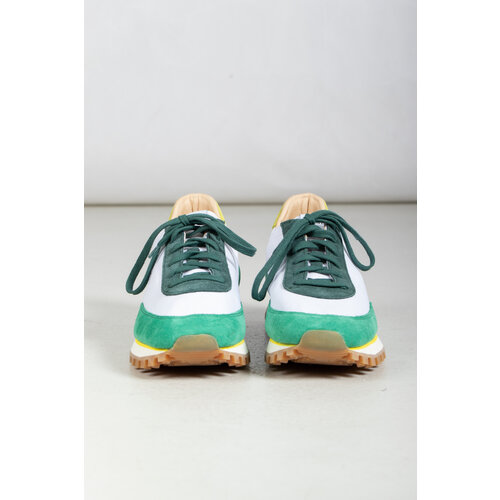 Novesta Novesta Sneaker / Marathon Runner / White Green Yellow Novesta Novesta Sneaker / Marathon Runner / White Green Yellow