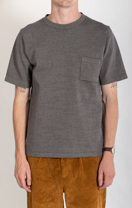 Jackman T-Shirt / Dotsume Pocket / Charcoal