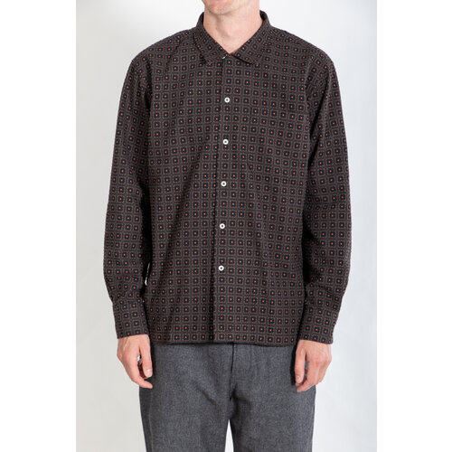 Universal Works Universal Works Overhemd / LS Camp Shirt / Vulkaan