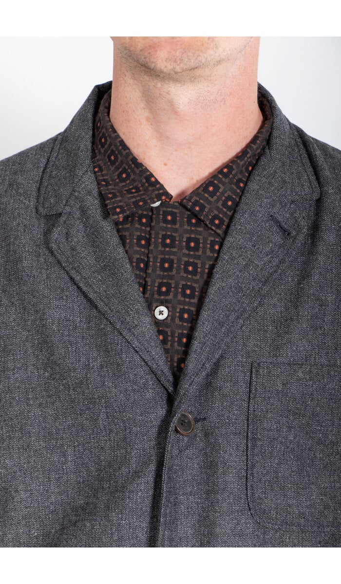 Universal Works Universal Works Colbert / Three Button Jacket / Grijze Tweed