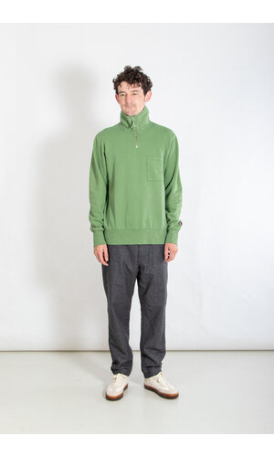 Universal Works Universal Works Sweater / Half Zip / Green
