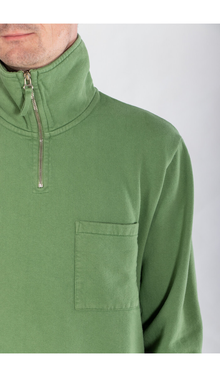 Universal Works Universal Works Sweater / Half Zip / Green