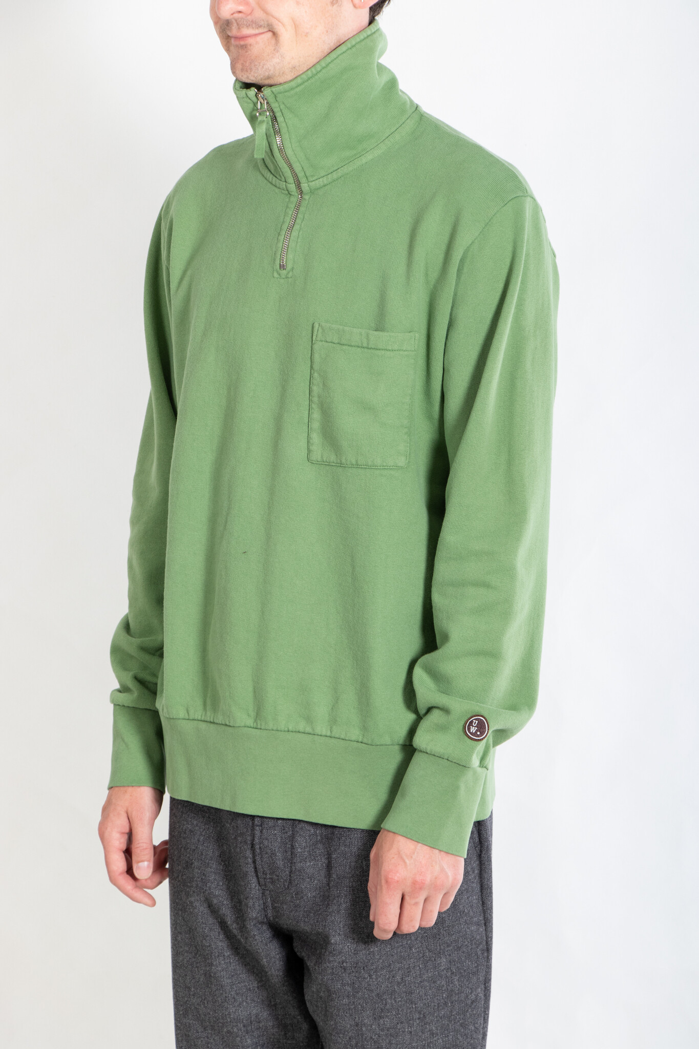 Universal Works Sweater / Half Zip / Green - c r i s
