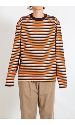 Camiel Fortgens Camiel Fortgens T-shirt / BIG TEE LS / Orange Stripe