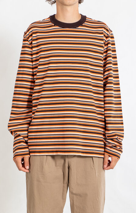 Camiel Fortgens Camiel Fortgens T-shirt / BIG TEE LS / Orange Stripe